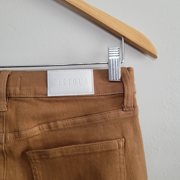 Pistola Lennon High Rise Cropped Boot in coated whiskey - Picture 6 of 10